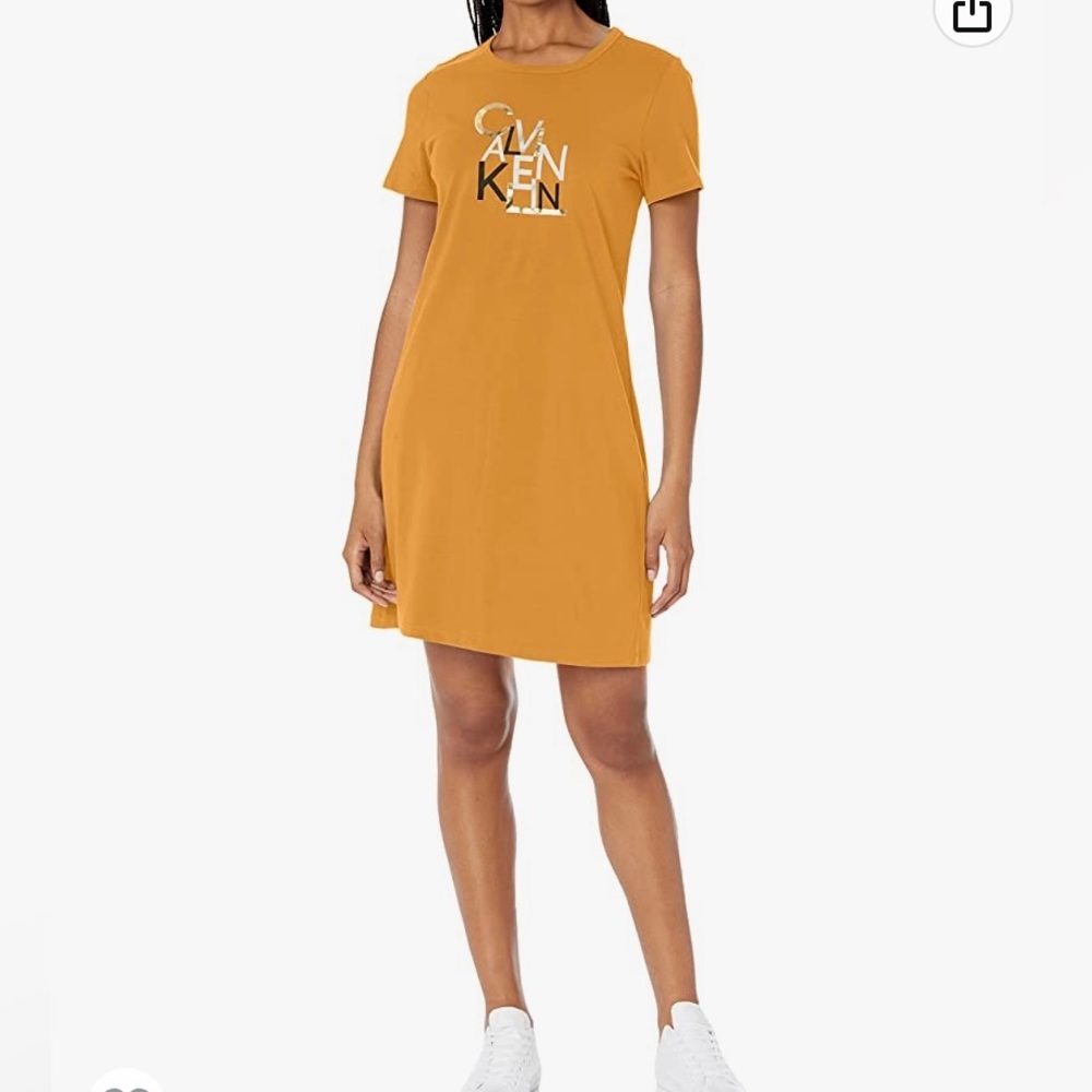 Calvin Klein Logo T-Shirt Dress